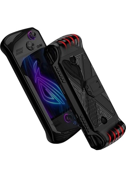 Asus Rog Ally x 2024 Için Tpu Kılıf Koruyucu Kılıf, Rog Ally Z1 Extreme Oyun Konsolu Shockprof Standlı Kılıf (Siyah) fırsatları