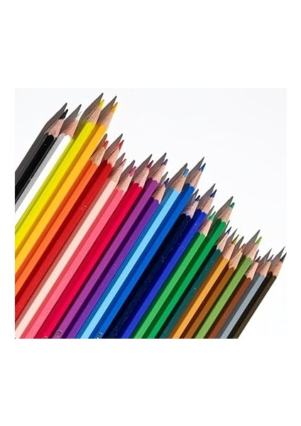 Karton Kutu Boya Kalemi, 24 Renk, Yumuşak ve Canlı Renkler, Kolay Açılır, Kırılmaya Dayanıklı Uçlar, Uç Kırılmasına Karşı Dayanıklılığı Artıran Özel Yapıştırma Sistemi indirimleri