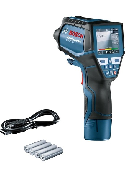 Professional Gıs 1000 C Kızılötesi Sıcaklık Ölçer (Sıcaklık Aralığı: -40 °c Ila 1000 °c, 4x Aa Pil, Karton Kutuda)