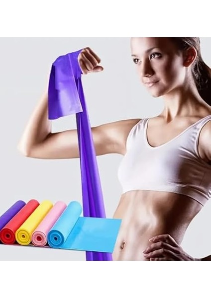 3'lü Pilates Egzersiz Bandı Slikon Esnek 90CM Aerobik Çalışma Lastiği Evde Spor Sıkılaşma modelleri
