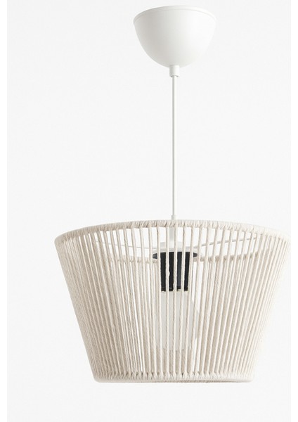 El Yapımı Krem Pamuk Makrome Bohem Avize / Salon, Oturma Odası , Ofis , Yatak Odası,mutfak ,balkon modelleri