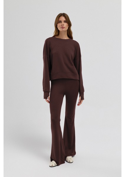 Luna %100 Pamuk Sırt Pencereli Sweatshirt fiyatları