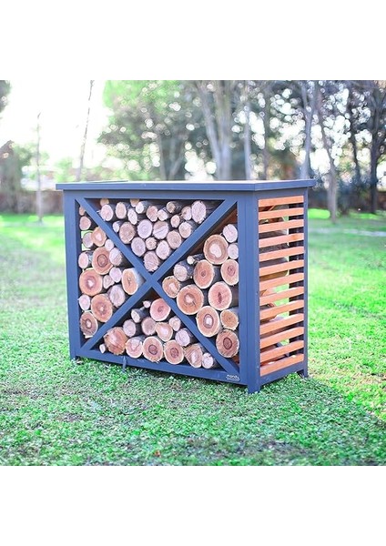 Dekoratif Ahşap Dış Mekân Odunluk modelleri