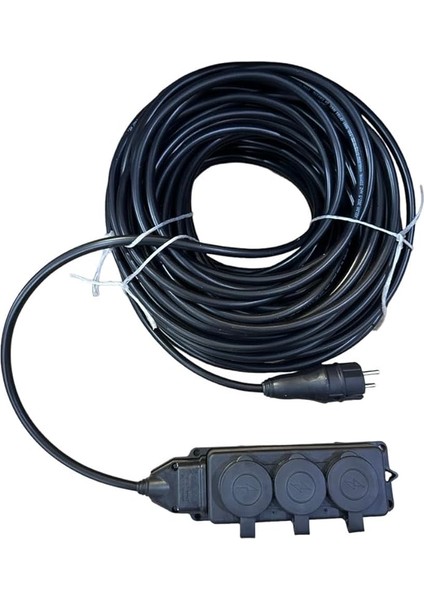 Lü Kauçuk Seyyar Uzatma Kablosu 20 Metre 3x2.5 mm
