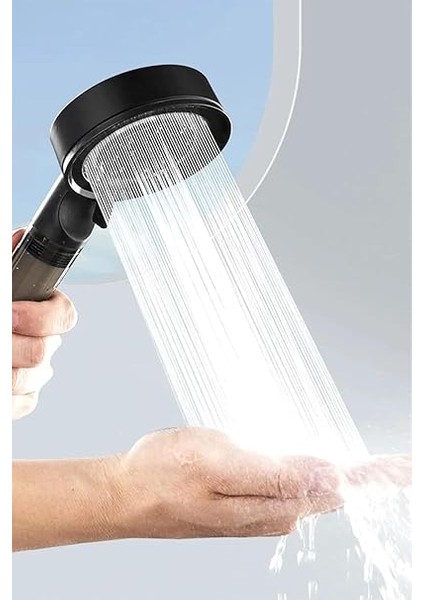 Grandfilter 5 Fonksiyonlu Yüksek Basınçlı Kireç Filtreli Duş Başlığı (Siyah) modelleri