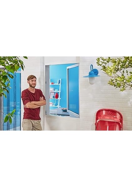 Insect Stop Standart Pencere Sinekliği, Kesilebilir, Delmeden Sivrisinek Koruması, 1 x Beyaz Sineklik, 130 cm x 150 Cm, 5,6 M Uzunluk fiyatları