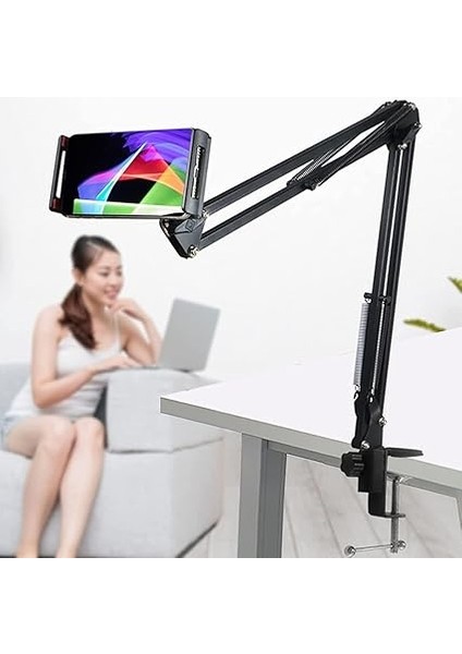 2 In 1 Akrobat Tablet ve Telefon Standı, 360 Derece Dönebilme Özelliği, Telefon ve Tablet Için Tüm Telefonlara Uyumlu fırsatları