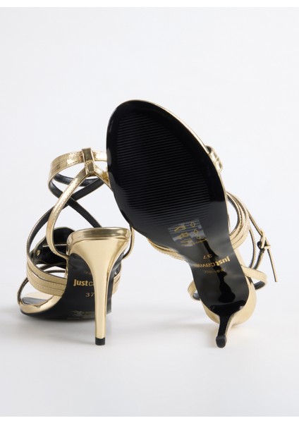 Altın Kadın Topuklu Sandalet fırsatları