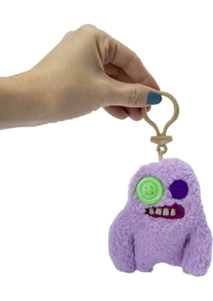 Zuru Fuggler Anahtarlık Lila Düğme Gözlü Komik Yüz Koleksiyon Oyuncak 11 cm