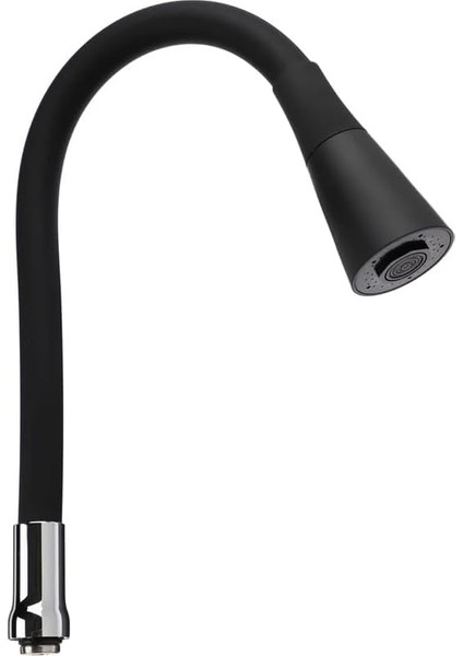 Esnek Silikon Musluk Başlığı – Kıvrılabilir ve Oynar Başlıklı, Musluk Uzatma Aparatı | Mutfak ve Banyo Bataryaları Için Ayarlanabilir Su Yönlendirici 52 cm Siyah