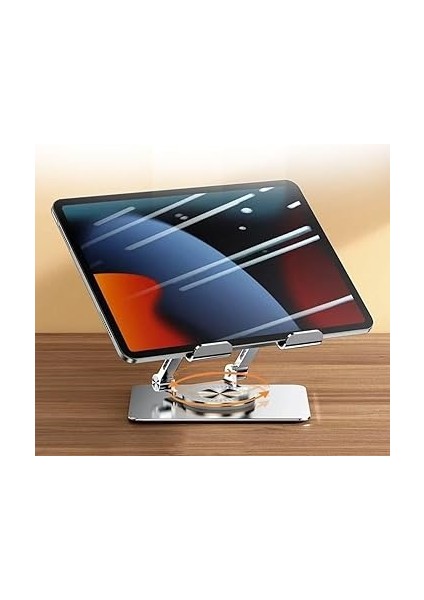 Derece Dönebilir Laptop ve Tablet Standı – Paslanmaz Çelik, Ayarlanabilir Yükseklik, Katlanabilir Masaüstü Bilgisayar Standı, iPad ve MacBook Uyumlu Ergonomik Raf-Dizüstü Pc (Tablet Standı) fiyatları