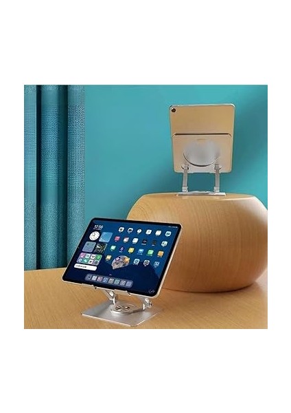 Derece Dönebilir Laptop ve Tablet Standı – Paslanmaz Çelik, Ayarlanabilir Yükseklik, Katlanabilir Masaüstü Bilgisayar Standı, iPad ve MacBook Uyumlu Ergonomik Raf-Dizüstü Pc (Tablet Standı) modelleri