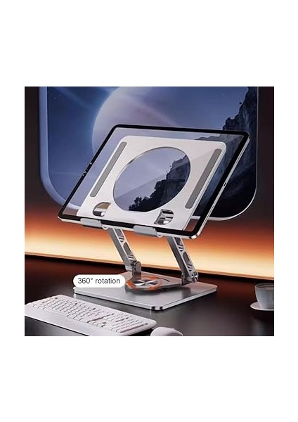Derece Dönebilir Laptop ve Tablet Standı – Paslanmaz Çelik, Ayarlanabilir Yükseklik, Katlanabilir Masaüstü Bilgisayar Standı, iPad ve MacBook Uyumlu Ergonomik Raf-Dizüstü Pc (Tablet Standı) indirimleri
