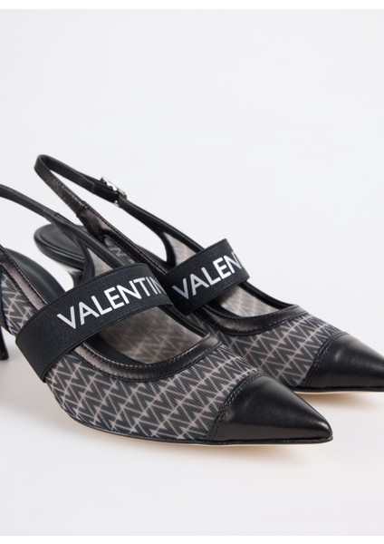 Siyah Deri Kadın Topuklu Ayakkabı indirimleri