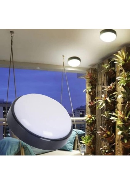 Artos Siyah LED Nem Su Geçirmez Banyo Bahçe Balkon Modern Tavan Duvar Lambası Beyaz Işık 6500K IP65 Dış Mekan Kullanıma Uygun indirimleri