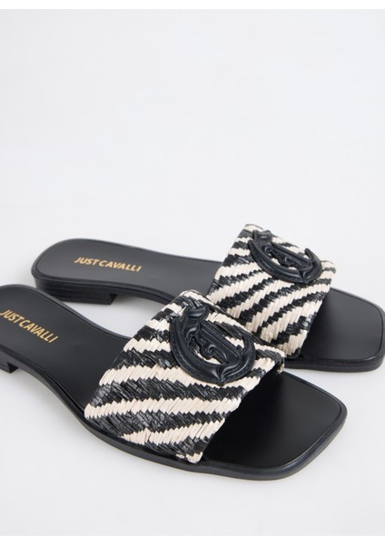 78RA3S91 Siyah - Beyaz Kadın Terlik indirimleri