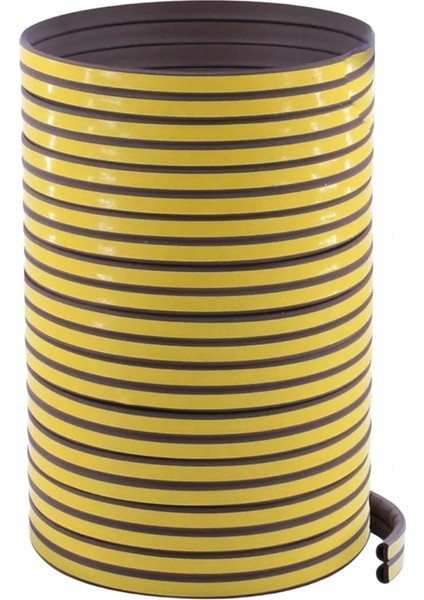 2 Metre (1x2=2 Metre) Yapışkanlı Kahverengi Kapı Pencere Bandı Fitili Soğuk Izolasyon Kauçuk Bantları