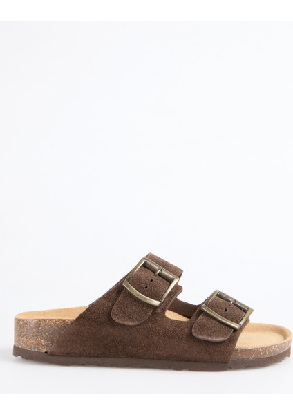 11 Thesıs Rx-B Taba Kadın Deri Terlik