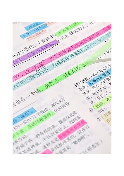 Sticky Notes Şeffaf Renkli Yapışkan Postit Not Kağıdı Etiketi Uzun Şeritler (Mavi) fiyatları