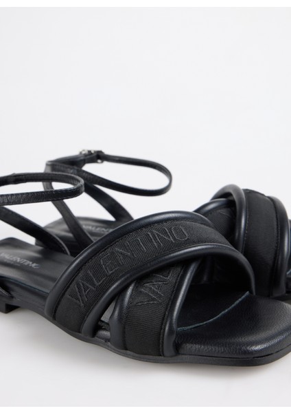 Siyah Kadın Deri Sandalet 91D2542NAP indirimleri