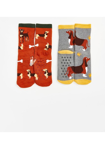 Yeni Sezon Desenli Erkek Çocuk Havlu Soket Çorap 3'lü modelleri