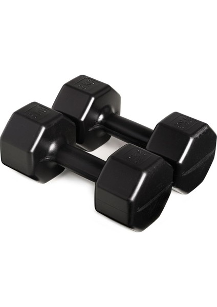 3 kg Dambıl X2 Adet= 6 kg Siyah