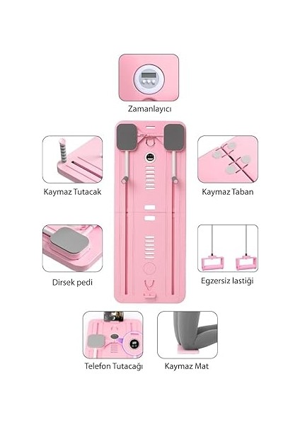 Spor Için Kochler Pilates ve Egzersiz Aleti – Core, Kalça, Karın, Bel ve Kol Antrenmanına Uygun Çok Amaçlı Tahta modelleri