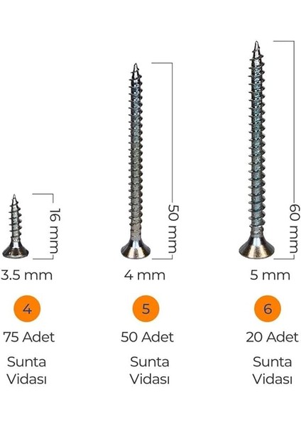 Hobi-2 502 Parça 14 Çeşit, Pul, Çivi, Piton, Kroşe, Vida ve Dübel Seti, Takım Çantalı modelleri