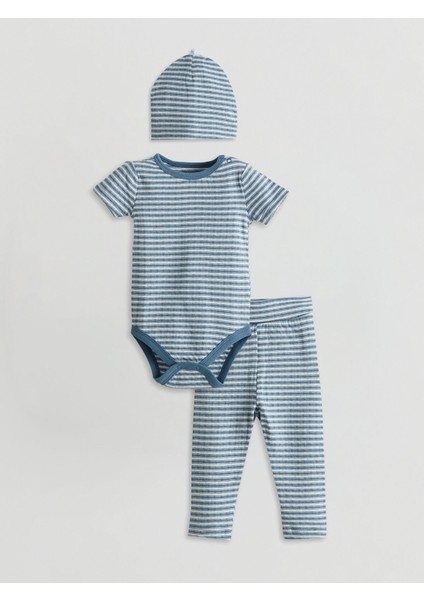 Yeni Sezon Organik Kumaş Erkek Bebek Hastane Çıkış Seti