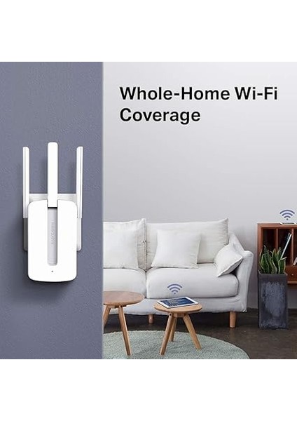 MW300RE, N300 Mbps, 3 Harici Anten, Tek Tuşla Kolay Kurulum, Mobil Uygulama Desteği, Dual-Band Wi-Fi 4 Menzil Genişletici modelleri