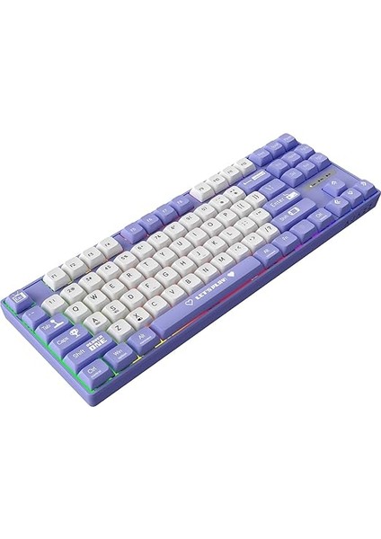 Ajazz AK870 Mc Kablolu Mekanik Oyun Klavyesi Mor Klavye Brown Switch fırsatları