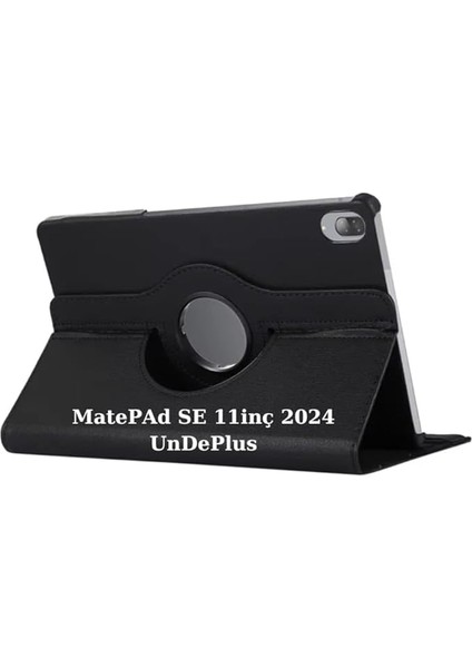 Matepad Se 11INÇ ile Uyumlu Kılıf 360 Dönebilen Standlı Case (Matepad Se 10.4inç Değildir) Siyah