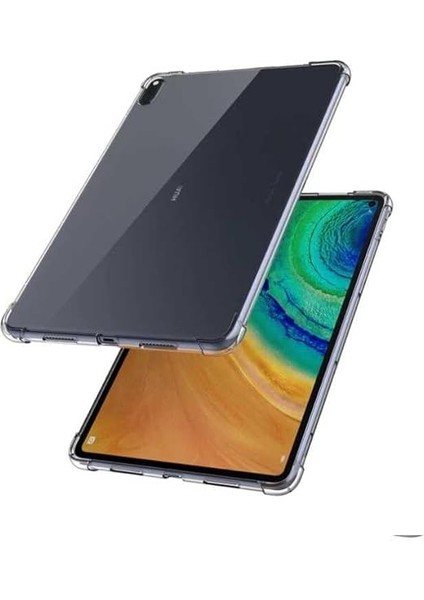 Huawei Matepad 10.4 Kılıf Şeffaf Silikon Darbe Korumalı Kapak Antishock Kapak Renksiz fırsatları