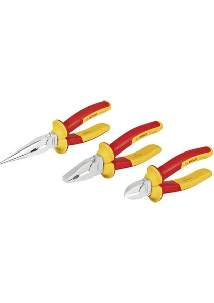 Professional Vde Pense Seti 3 Parça (1xyan Keski 160MM; 1x Kargaburun 200MM; 1x Pense 180MM)