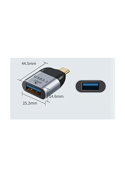 Type-C To USB 3.1 Çevirici Macbook ve Notebook Uyumlu USB C Adaptör S1726 fiyatları