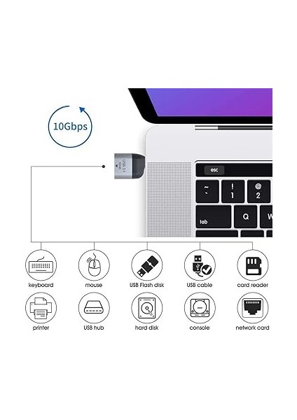 Type-C To USB 3.1 Çevirici Macbook ve Notebook Uyumlu USB C Adaptör S1726 fırsatları