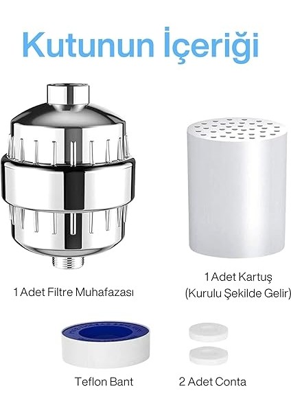 Sılver Duş Filtresi – Klor ve Ağır Metal Arıtmalı, Kdf 55 + Aktif Karbon, Saç ve Cilt Dostu, Kireç Azaltıcı, Evrensel Uyumlu, Aletsiz Montaj, Su Yumuşatıcı Filtreli, 3 Yıl Garantili indirimleri