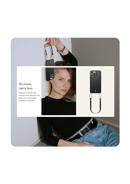 Ciel By Cyrıll iPhone 14 Pro Max ile Uyumlu Askılı Kılıf Classic Charm Mag Magsafe Özellikli Black - ACS04882 fırsatları