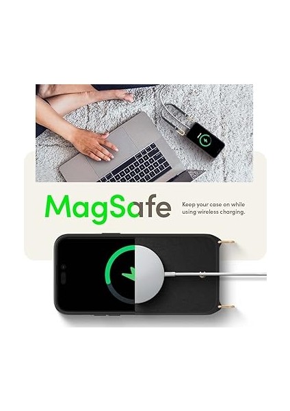 Ciel By Cyrıll iPhone 14 Pro Max ile Uyumlu Askılı Kılıf Classic Charm Mag Magsafe Özellikli Black - ACS04882 indirimleri