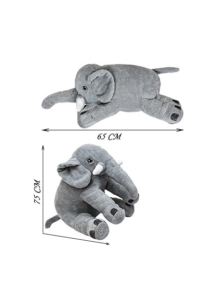 Fil,uyku Arkadaşı,renkli,doldurulabilir Oyuncak (Gri No:2) fırsatları