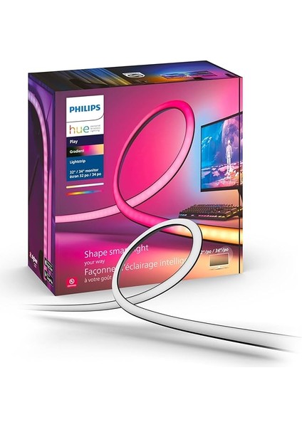 Hue Gradient Pc Monitör Akıllı Renkli LED Şerit, 32-34 Inch, , Aydınlatma