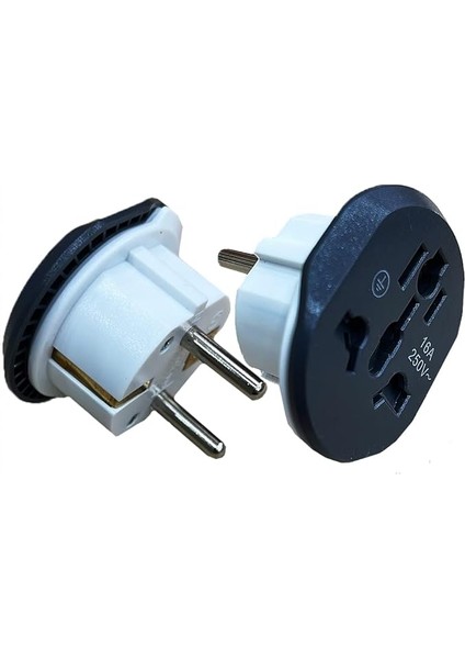 Seyahat Tipi Universal Çevirici Priz - Kompakt Tasarım 250V 16A Ingiliz, Amerikan ve Avustralya Fişi Dönüştürücü Adaptör