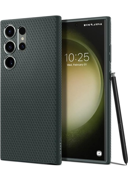 Galaxy S23 Ultra ile Uyumlu Kılıf Liquid Air Abyss Green - ACS05615