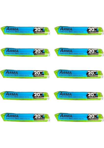 Naylon Tadilat Boya Koruyucu Örtü Poşet Folyo - 4x5 Metre - 20 M2-10 Paket