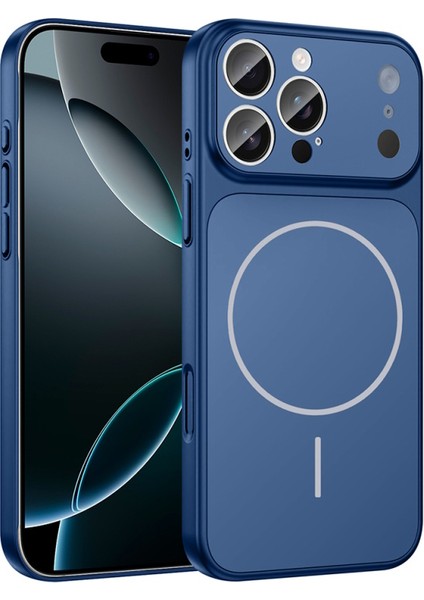 Apple iPhone 12 Pro Max Kılıf iphone 17 Pro Max Görünümlü Magsafe Özellikli Kamera Korumalı Pc Kasa Çevirici Formen Dönüşümlü Kapak