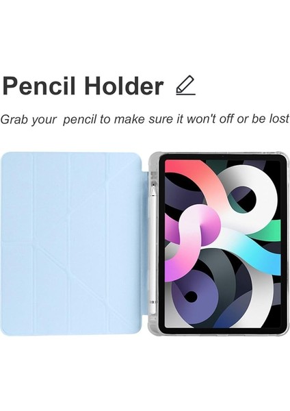 Ipad (10,nesil) 10.9" 2022 ile Uyumlu Katlanır Kalemlikli Standlı Uyku Modlu Akıllı Kılıf, Lacivert fiyatları