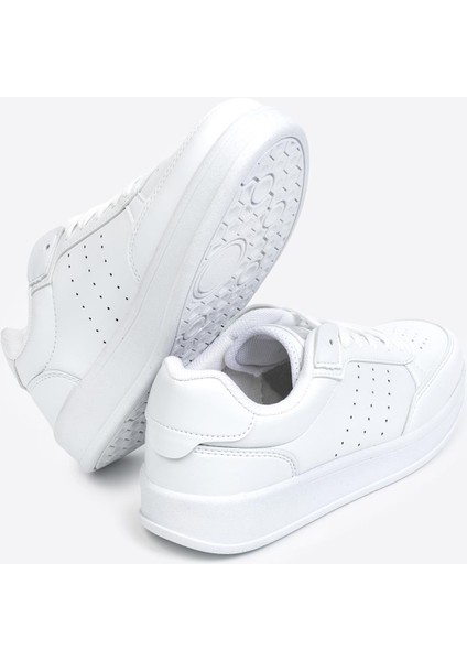 1011 Beyaz Cilt Kaymaz Taban Günlük Spor Ayakkabı fırsatları