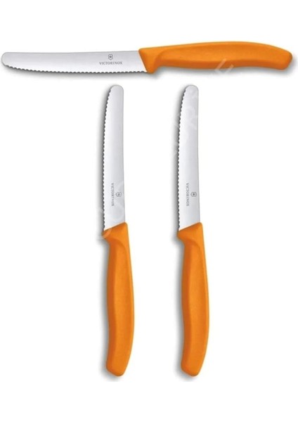 Turuncu Bıçak Seti Büyük (11CM)