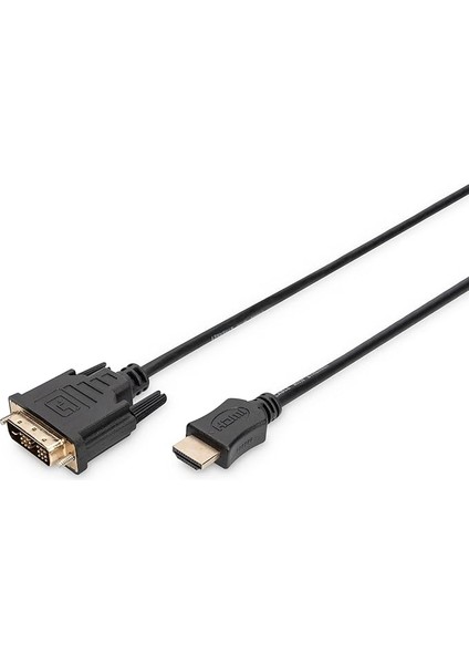 AK-330300-020-S HDMI Adaptör Kablosu, Tip A-Dvi(18+1) M/m, 2,0m, Full Hd, Bl