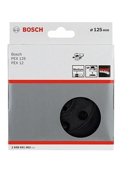 Professional Schleifteller (Ø 125 Mm, Mittelhart, Zubehör Exzenterschleifer), Schwarz, Weiß modelleri